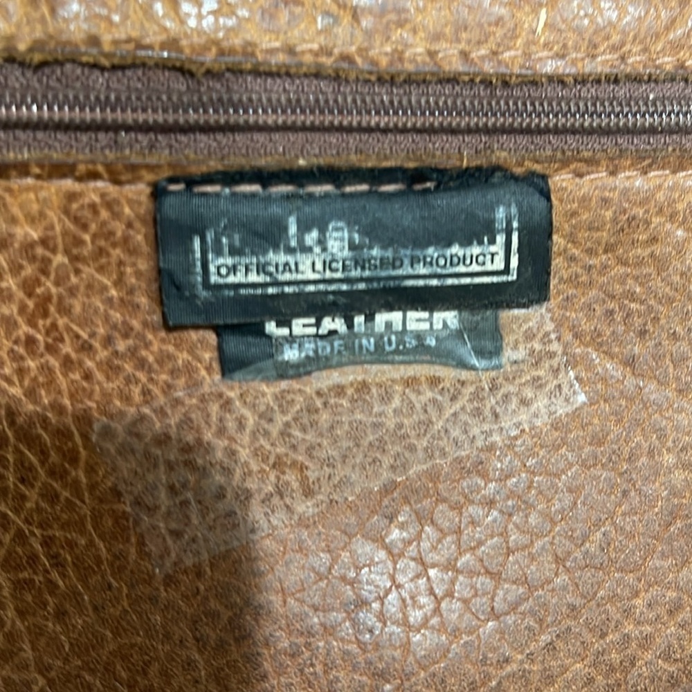 Vintage Harley-Davidson Crossbody Leather Fringed Bag Brown Made in U.S.A. - Picture 7 of 8